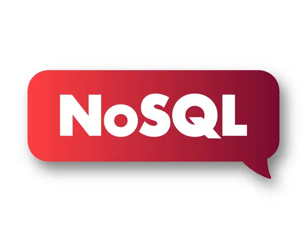 Nosql Database Fornisce Meccanismo Memorizzazione Recupero Dei Dati Che Viene — Vettoriale Stock