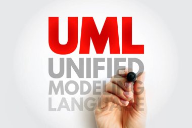 UML Unified Modeling Language - general-purpose, developmental, modeling language in the field of software engineering , acronym text concept background
