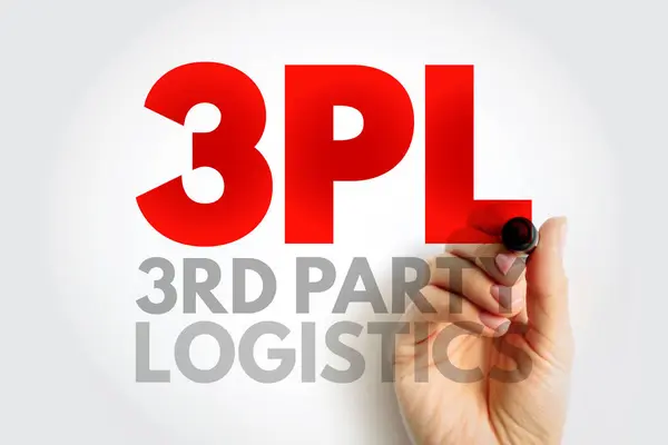 3PL Third-party logistics - organization\'s use of third-party businesses to outsource elements of its distribution, warehousing, and fulfillment services, acronym text concept background