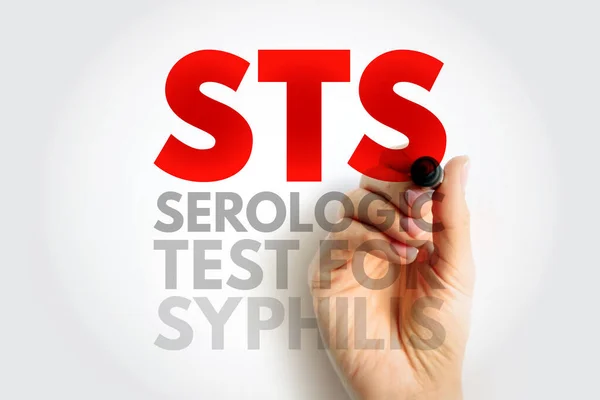 Sts Serologic Test Syphilis Acronym Medical Concept Background — Stock Photo, Image
