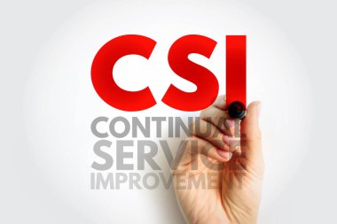CSI Sürekli Hizmet Geliştirme - IT süreçlerini ve hizmetlerini daha iyi hale getirme fırsatlarını tanımlama ve çalıştırma yöntemi, kısaltma metin kavramı arka planı