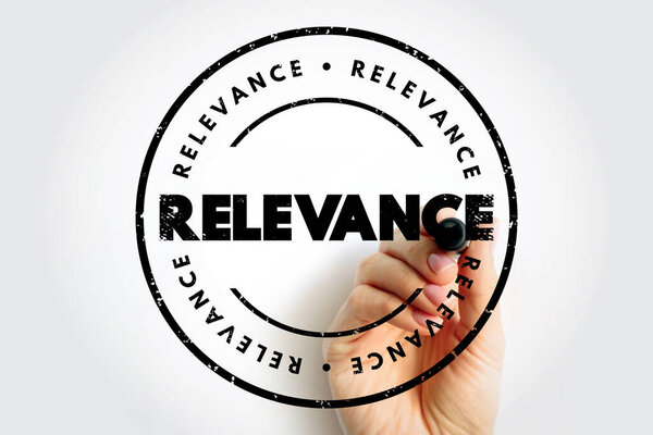 Актуальность - качество или состояние тесной связи или уместности, текстовый штамп концепции