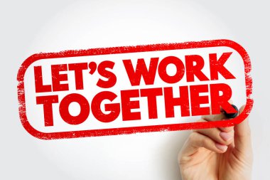 Birlikte çalışalım. Mesaj damgası, konsept geçmişi.