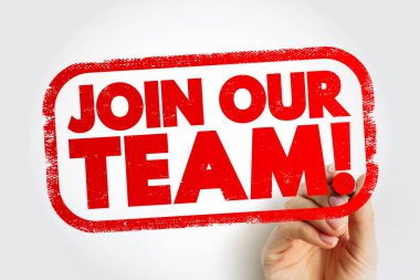 Takımımıza katıl metin damgası, kavram arkaplanı