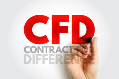 CFD Farklılık Sözleşmesi - uzlaşma fiyatı, kısaltma metin kavramı arka planındaki farkları ödeyen finansal sözleşme