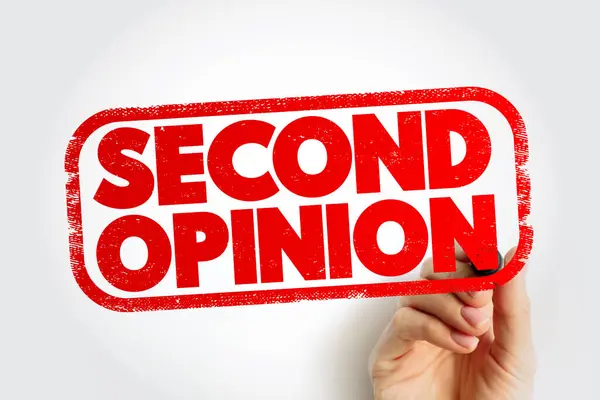 Second Opinion Opinion Matter Disputed Two More Parties Text Concept — Stock Photo, Image