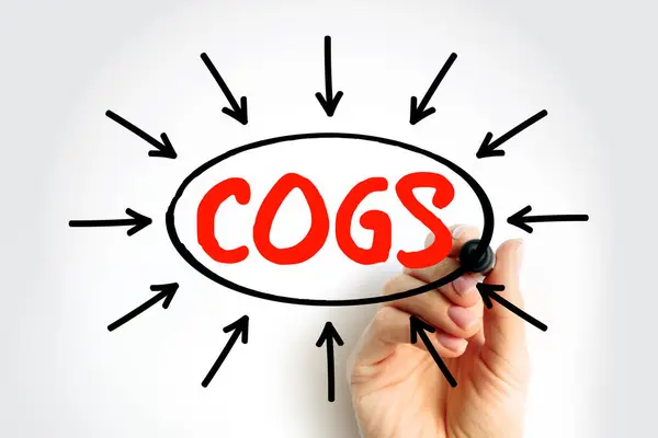 Cogs Cost Goods Πωλούνται Λογιστική Αξία Των Αγαθών Που Πωλούνται — Φωτογραφία Αρχείου