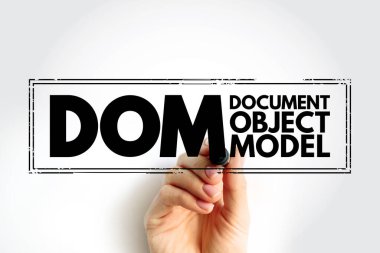DOM - Belge Nesne Modeli, HTML ve XML belgeleri, kısaltma teknolojisi konsepti arka planı için bir programlama API 'sidir