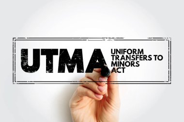UTMA - Küçüklere Üniforma Transferleri Eylem Kısaltma metni damgası, hukuk kavramı geçmişi