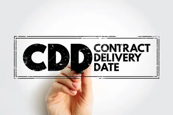 Cdd Contract Delivery Date Date Delivery Required Contract Acronym Business — Stock Photo, Image