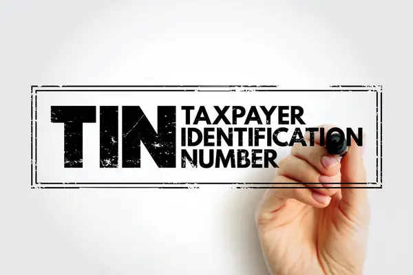 Tin Taxpayer Identification Number Identification Number Used Internal Revenue Service — Stockfoto