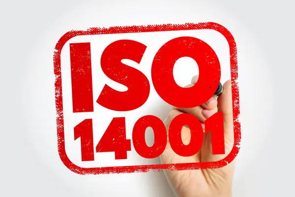 Iso 14001 Standard Related Environmental Management Exists Help Minimize How — Stock Photo, Image