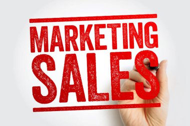 MARKETING Satış damgası, iş konsepti geçmişi