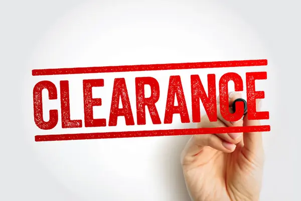 Clearance Försäljning Text Stämpel Affärsidé Bakgrund — Stockfoto