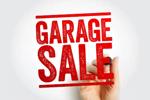 Garage Sale Tag Banner Stamp Business Concept Background Royalty Free Stock Photos