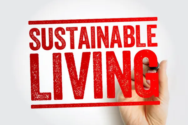 Duurzaam Leven Levensstijl Die Probeert Het Gebruik Van Natuurlijke Hulpbronnen Stockafbeelding