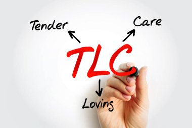 TLC - İşaretli İhale Sevgisi kısaltması, konsept arkaplan