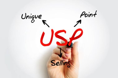 USP - İşaretleyicili Eşsiz Satış Noktası kısaltması, iş konsepti geçmişi