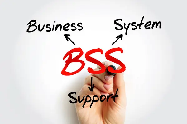 stock image BSS - Business Support System acronym, business concept background