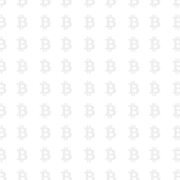 Bitcoin Seamless Pattern Transparent Background Repetitive Vector Illustration Bitcoin Symbols — Stock Vector