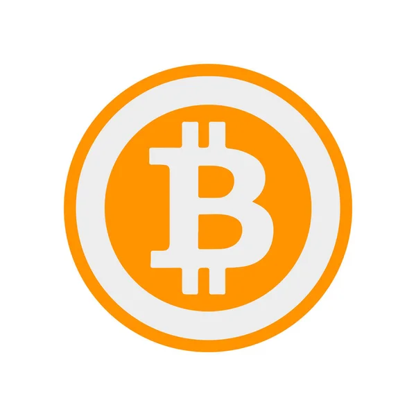 Знак Биткойна Символ Оплаты Логотип Криптовалюты Простой Вектор New Лицензионные Стоковые Векторы