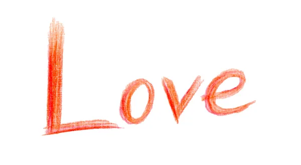 Amore Sms Illustrazione Matita Lettere Manifesti Carte Striscioni San Valentino — Foto Stock