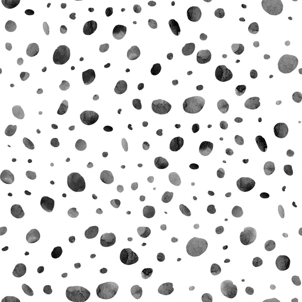 Abstracte Naadloze Patroon Met Zwarte Grijze Inkt Cirkels Handgetekende Achtergrond — Stockfoto