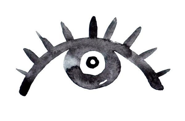 Magiczne Oko Akwarela Wysokiej Jakości Ilustracja — Zdjęcie stockowe