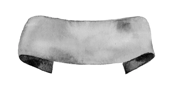 Çizimi Monokrom Desenli Kurdele Metin Şablonu Siyah Beyaz Tonlarda Grunge — Stok fotoğraf