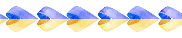 Azul Amarelo Cores Bandeira Ucrânia Fundo Branco Com Espaço Para — Fotografia de Stock