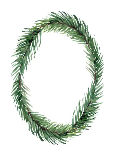 Aquarela Número Decoração Árvore Natal Parte Conjunto Completo — Fotografia de Stock