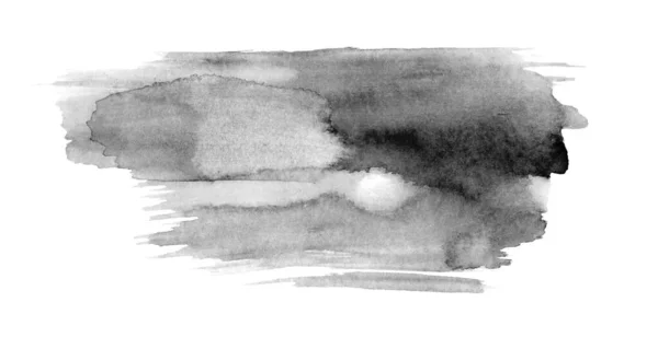 水彩画中的黑色抽象背景 — 图库照片