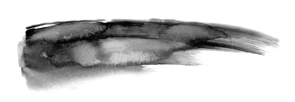 Siyah Suluboya Boya Vuruş Arkaplanı — Stok fotoğraf