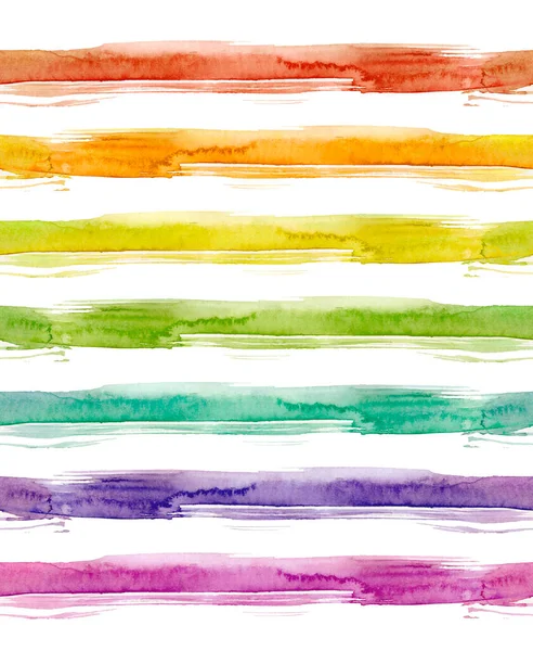 Farbverlauf Gespritzter Regenbogenhintergrund Von Hand Mit Aquarelltinte Gezeichnet Nahtlos Bemaltes — Stockfoto