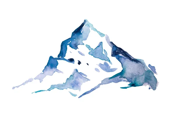 Weit Blaue Berge Von Hand Mit Tinte Gezeichnet Traditionelle Orientalische — Stockfoto