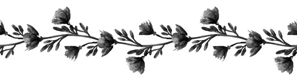 Mughal Sztuki Kwiat Bukiet Botaniczny Motyw Granica Etniczna Tradycyjne Wzory — Zdjęcie stockowe