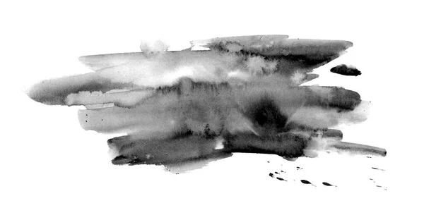 Mürekkep Yayılıyor Bulanık Renkli Siyah Lekesi — Stok fotoğraf