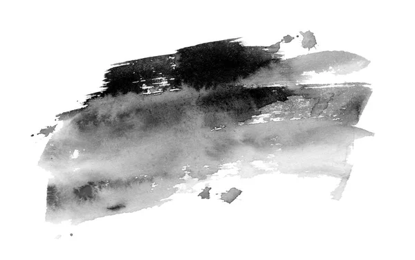 Ink Spreading Black Water Color Spot Blurring — Photo