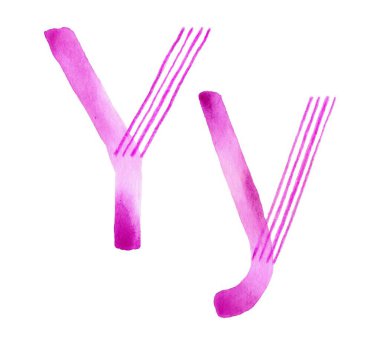 Zarif pembe suluboya büyük harf 'Y' ve küçük harf 'y', yumuşak, akışkan fırça darbeleri. Yaratıcı logolar, markalaşma ve kişisel davetiyeler için mükemmel..