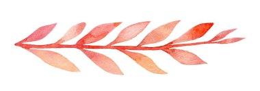 Bu sanat eserinde suluboya ile çizilmiş ince bir yaprak var. Yumuşak pembe ve şeftali renkleri sergileniyor. Tasarım sonbahar yapraklarının özünü yakalıyor, mevsimlik dekorasyon için ideal..