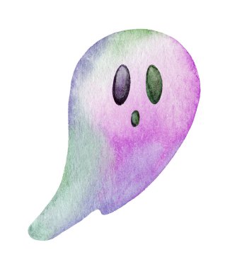 Tuhaf bir hayalet yumuşak kıvrımlar ve pastel renklerle tasvir edilir, neşeli bir ifade sergiler. Cadılar Bayramı 'nın eğlenceli ruhunu somutlaştırıyor, çeşitli mevsimsel dekorlar için mükemmel..