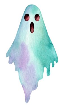 Kaprisli bir hayalet karakteri yumuşak suluboya renkleri ile yeşil ve mor olarak tasvir edilir. Hayaletin geniş gözleri ve ağzı vardır. Bu da sürpriz ya da korkuyu gösterir..
