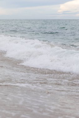 Sahildeki deniz dalgaları