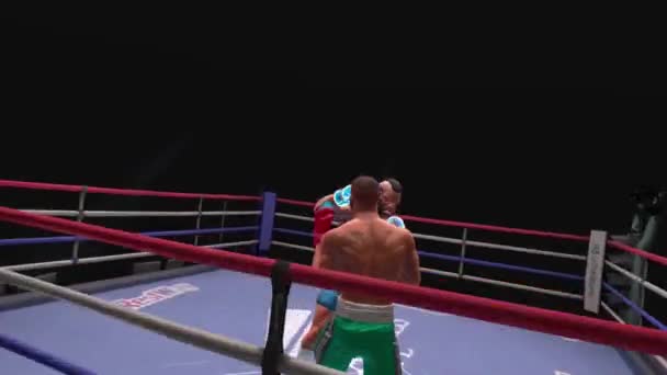 Бокс Видом Від Першої Особи Гри Гарнітурі Віртуальної Реальності Спортивна — стокове відео