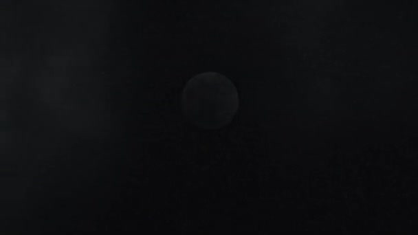 Full Moon Night Sky Glows Dark Clouds Mystical Moonlight Real — Stockvideo