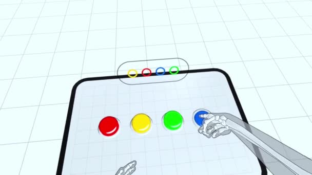 Новый Опыт Физической Игре Гарнитуре Виртуальной Реальности Полное Погружение Реалистичная — стоковое видео