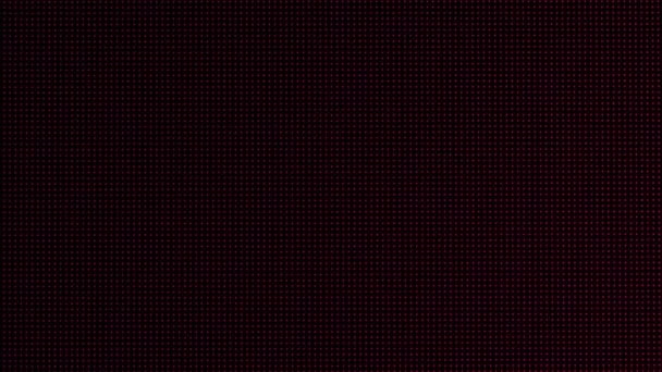 Макро Вигляд Телевізійного Світлодіодного Екрану Rgb Під Пікселями Кольорові Пікселі — стокове відео