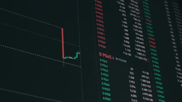 Cryptocurrency Usdc Förlorade Sin Pinne Till Dollarn Nedgången Crypto Marknaden — Stockvideo