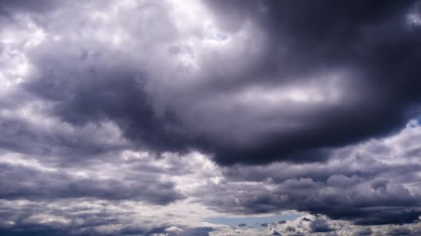 Timelapse Nori Întunecați Cumulus Care Deplasează Cer Cloud Fundal Spațiu — Videoclip de stoc