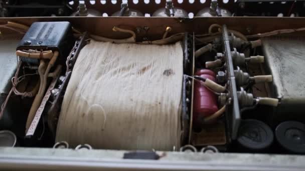 Tubos Vácuo Brilhando Dentro Amplificador Som End Caseiro Circuitos Vintage — Vídeo de Stock